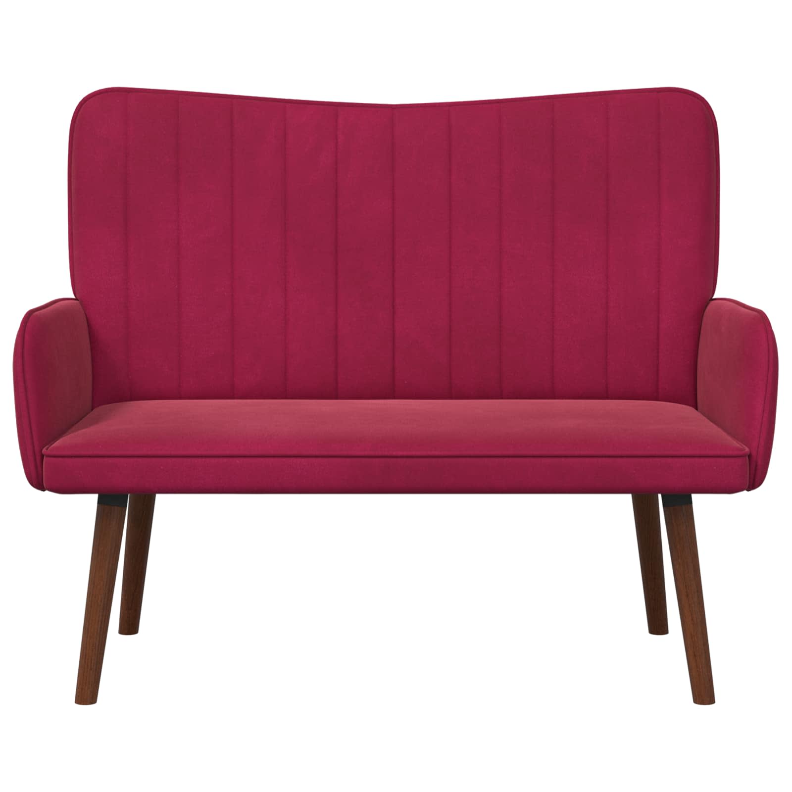 2-Sitzer Sofa Hellgrau 115 x 61 x 87 cm Samt (V)