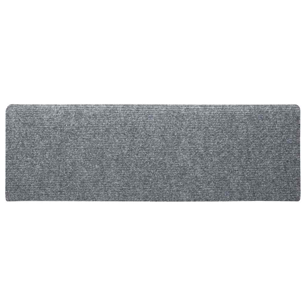 Stufenmatten Selbstklebend 15 Stk. 65x21x4 cm Hellbraun Rechteckiger Rand