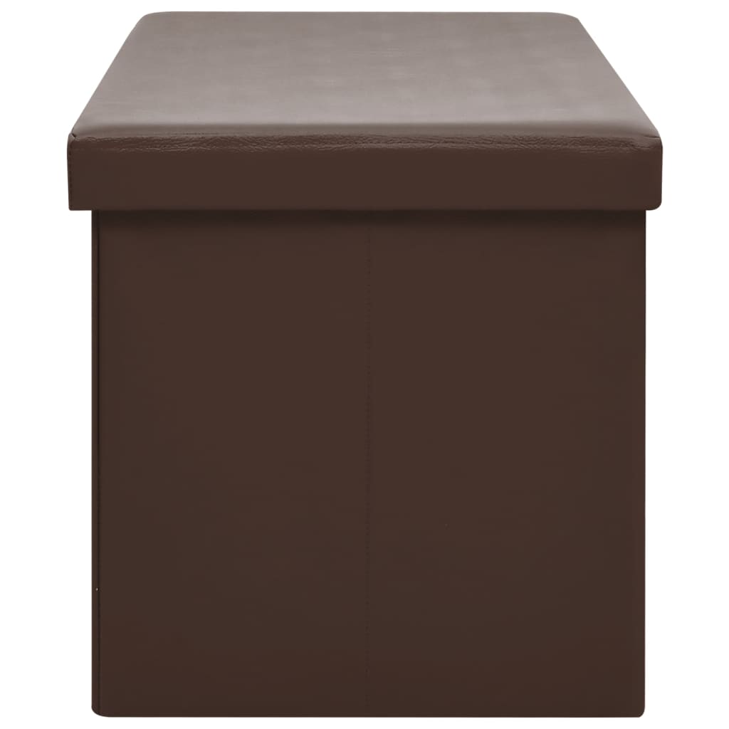 Faltbare Sitzbank mit Stauraum Weinrot PVC