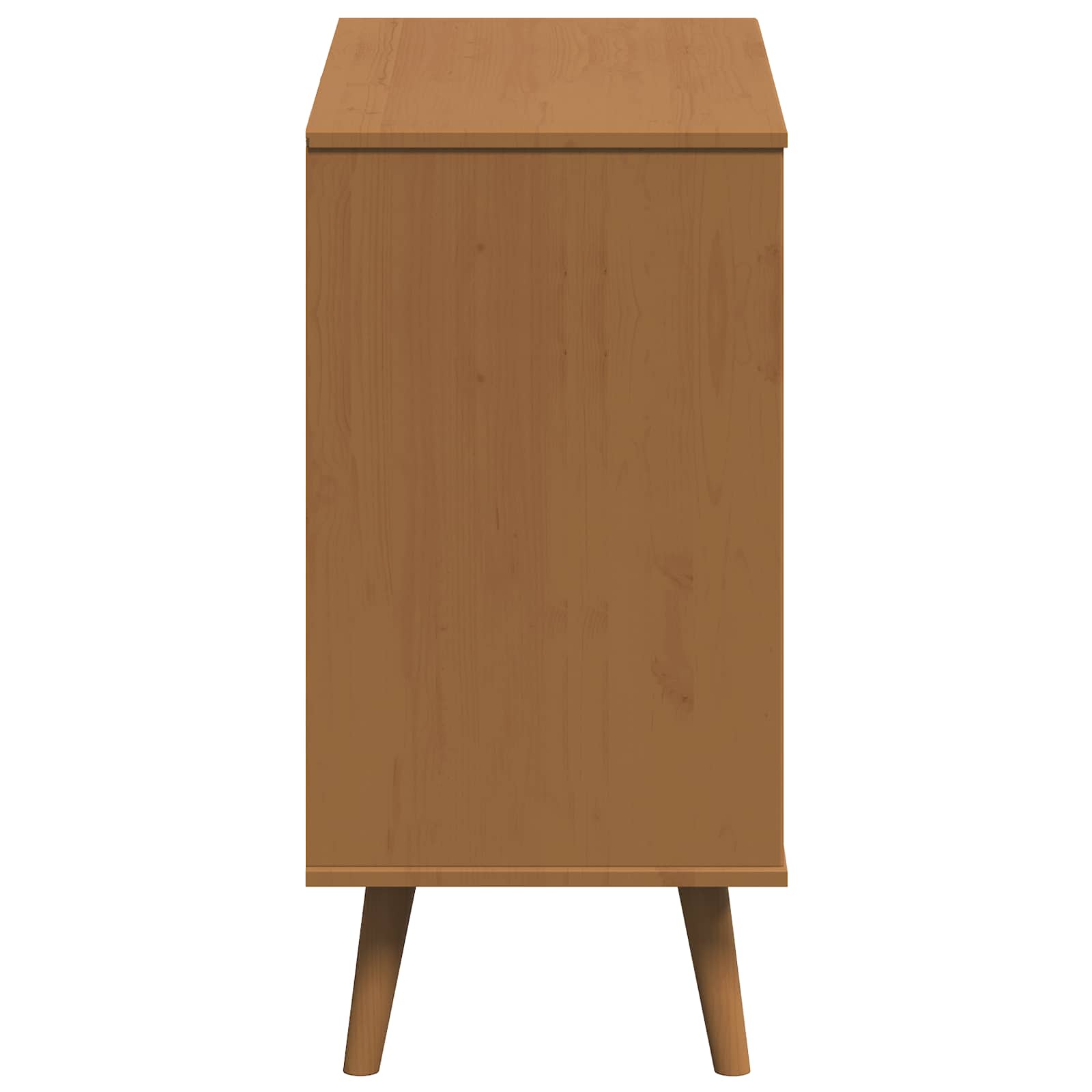 Schubladenschrank MOLDE Braun 80x40x80 cm Massivholz Kiefer