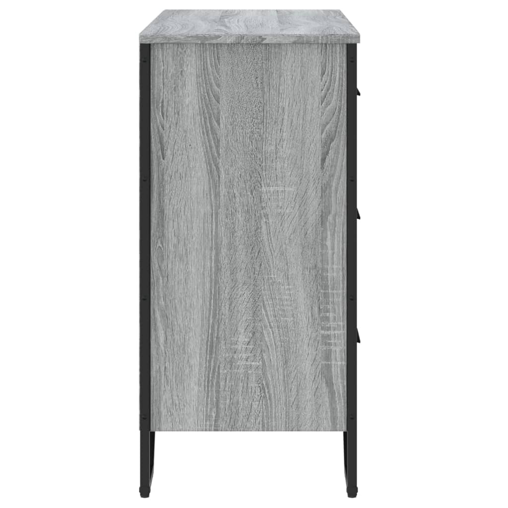Kommode Schwarz 91x35,5x74,5 cm Holzwerkstoff