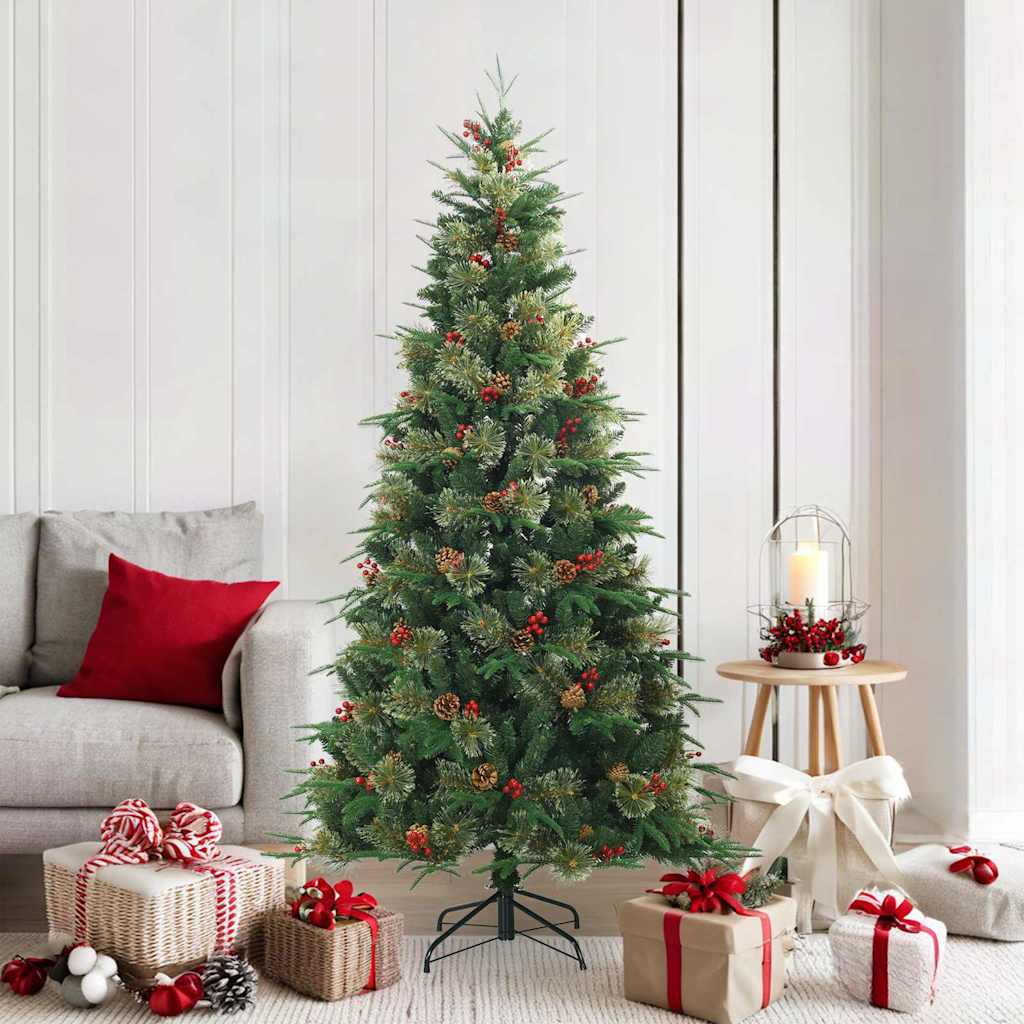 Künstlicher klappbarer Weihnachtsbaum mit Ständer Grün 120 cm