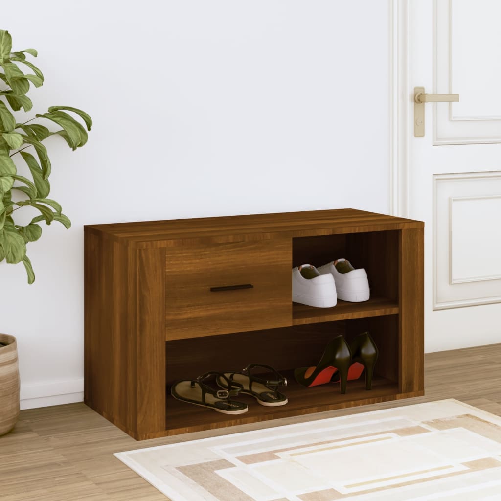 Schuhschrank Weiß 80x35x45 cm Holzwerkstoff