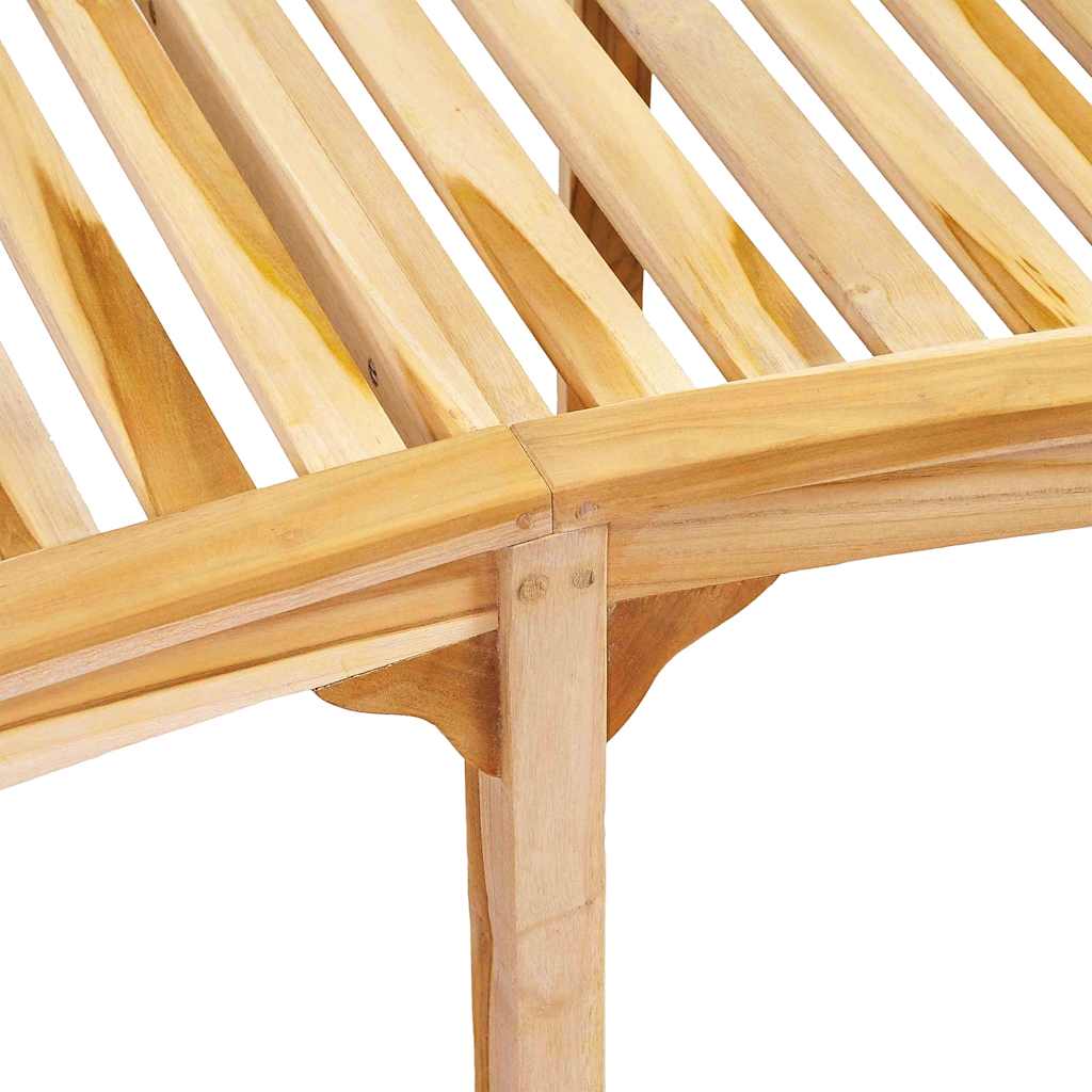 Bananenbank 180 cm Massivholz Teak