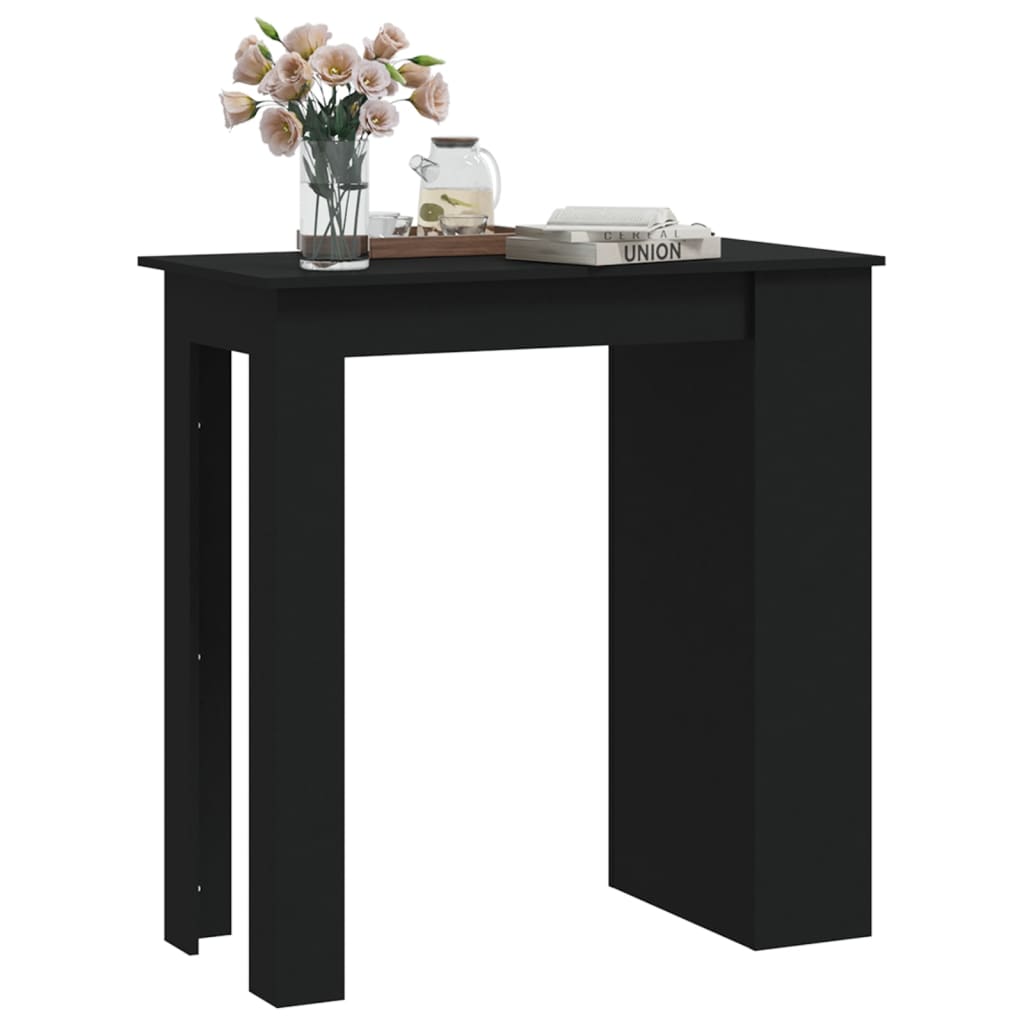 Bartisch mit Ablagefläche Weiß 102x50x103,5 cm Holzwerkstoff