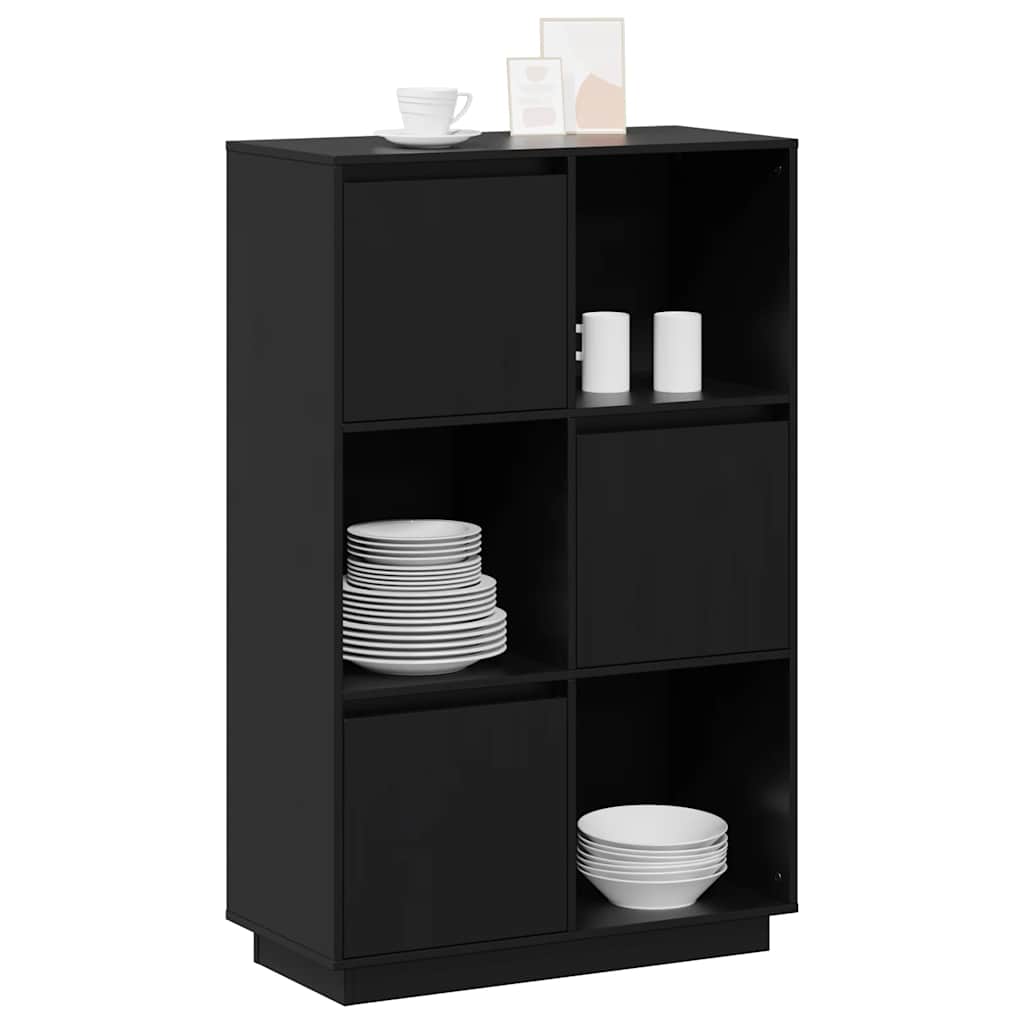 Highboard 74x35x117 cm Massivholz Kiefer
