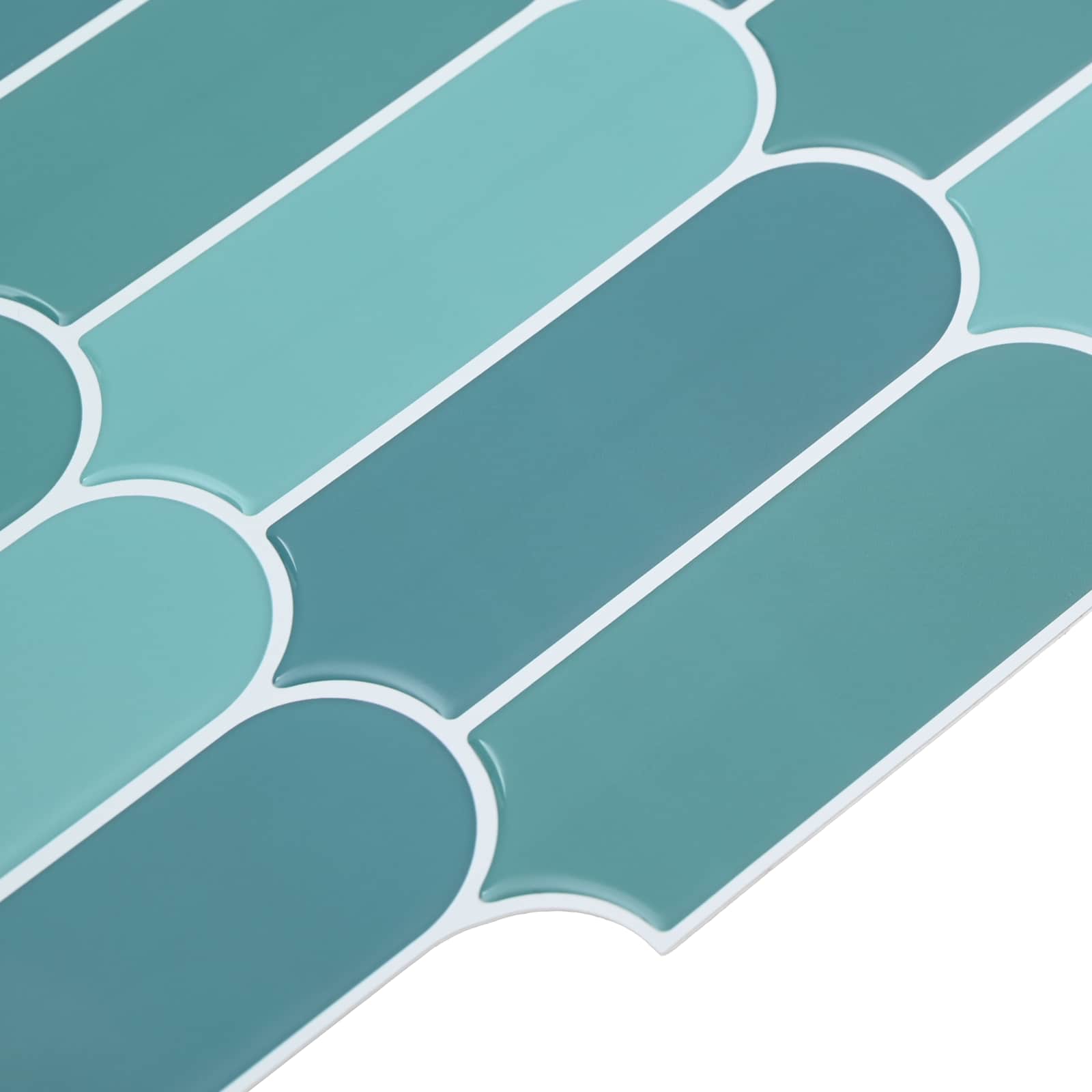 Federfliese 10 pcs Grau Marmor 30 x 30 cm Polyurethan und PET