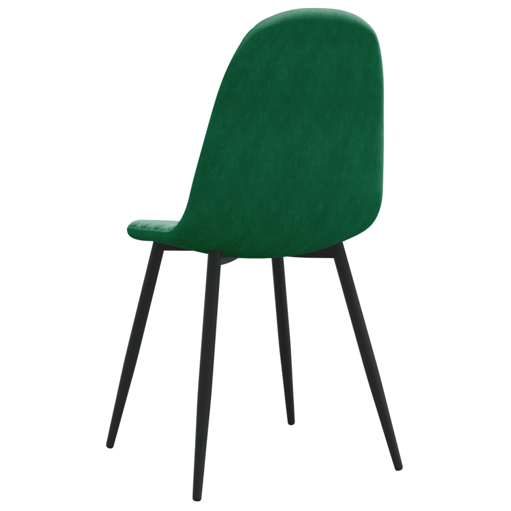 Esszimmerstühle 4 Stk. Cremeweiß Samt