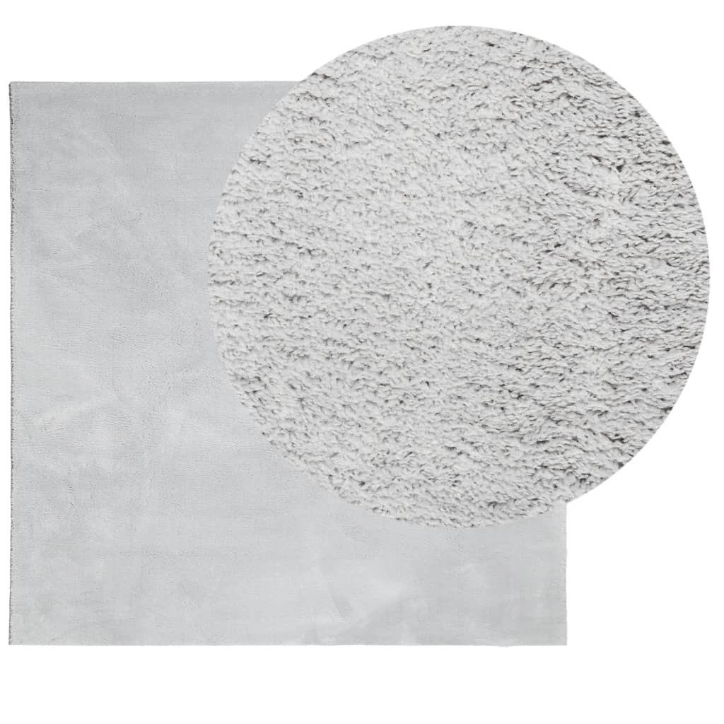 Teppich HUARTE Kurzflor Weich und Waschbar Anthrazit 60x110 cm