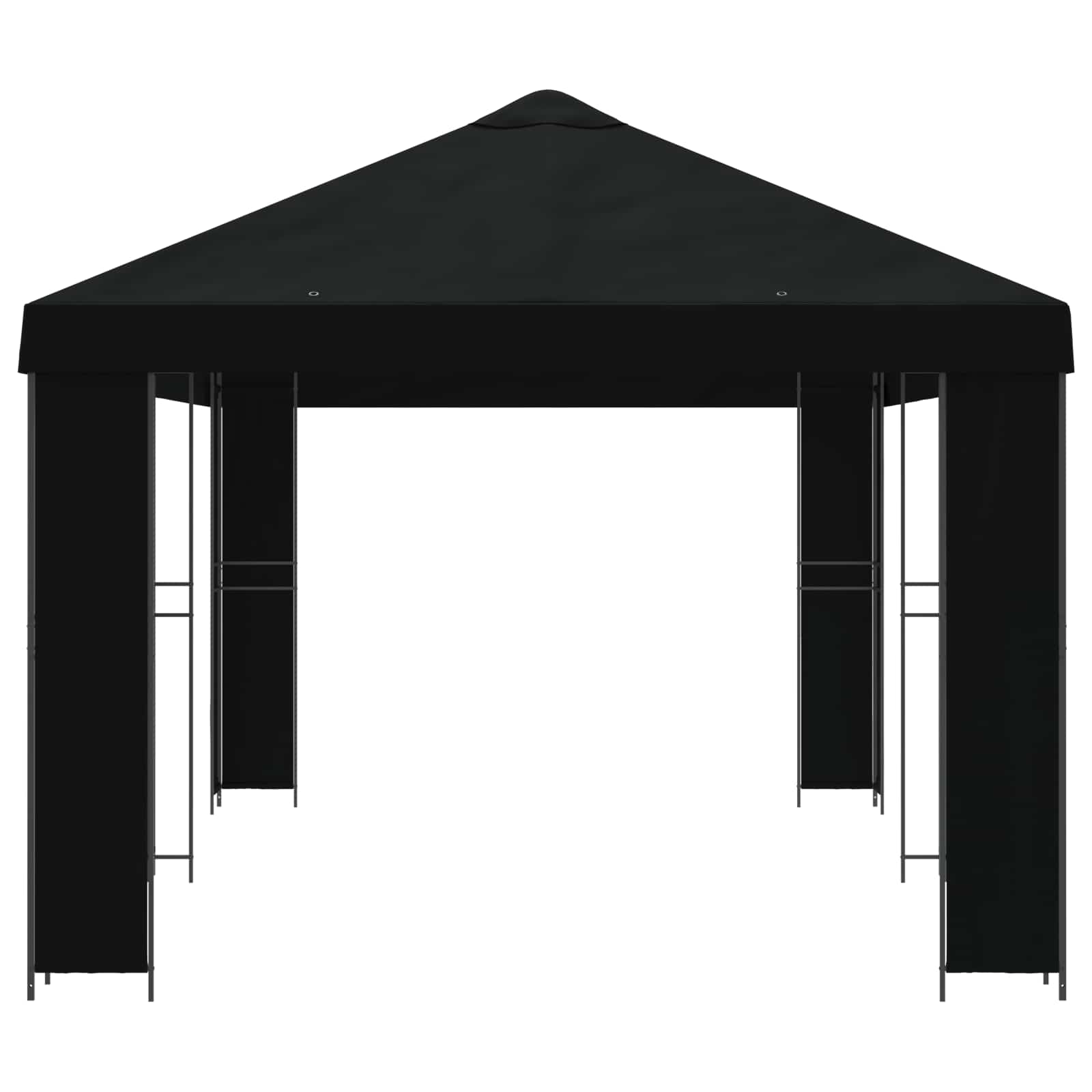 Garten Pavillon 6 x 3 m Beige Polyester und Stahl 190