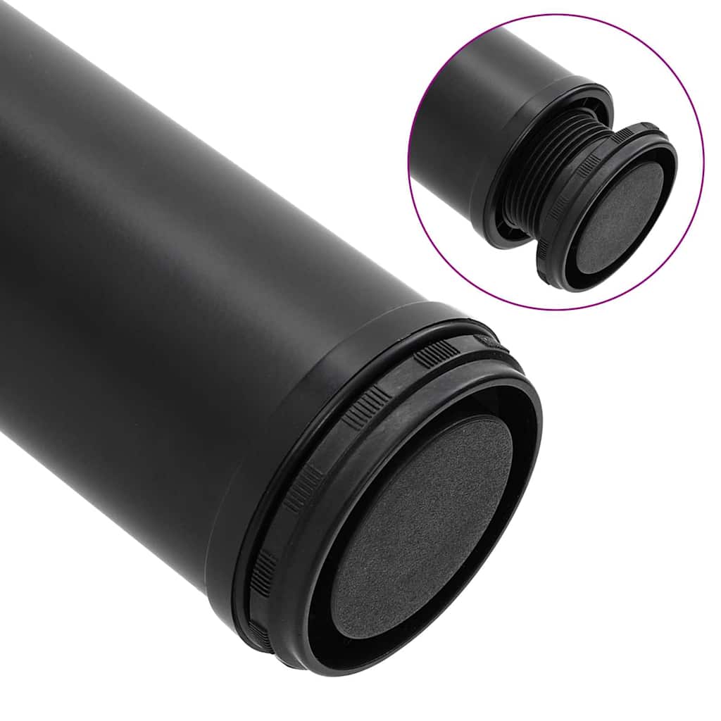 4x höhenverstellbares Tischbein Tischbeine Chrom 710 mm