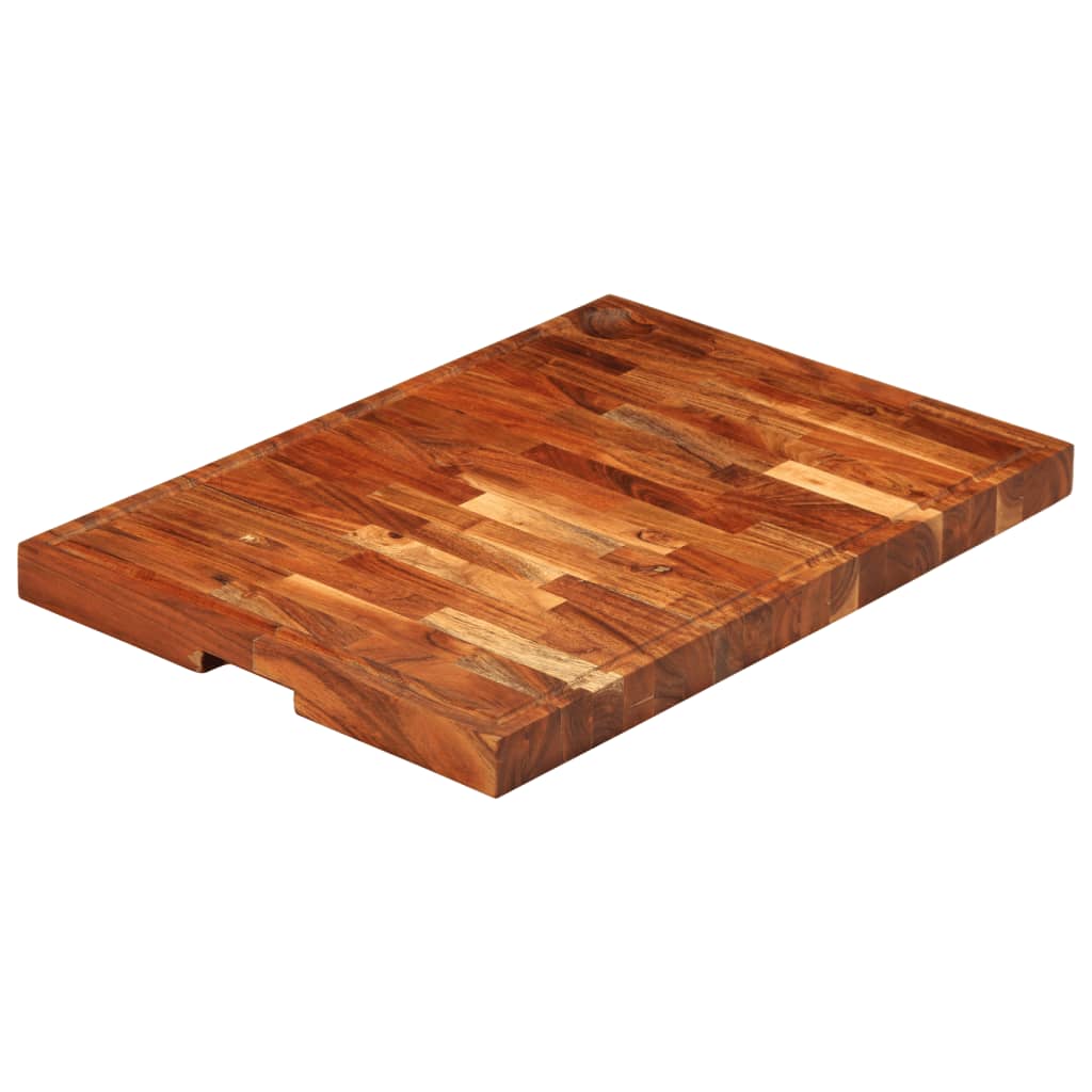 Schneidebrett 42x30x4 cm Massivholz Akazie