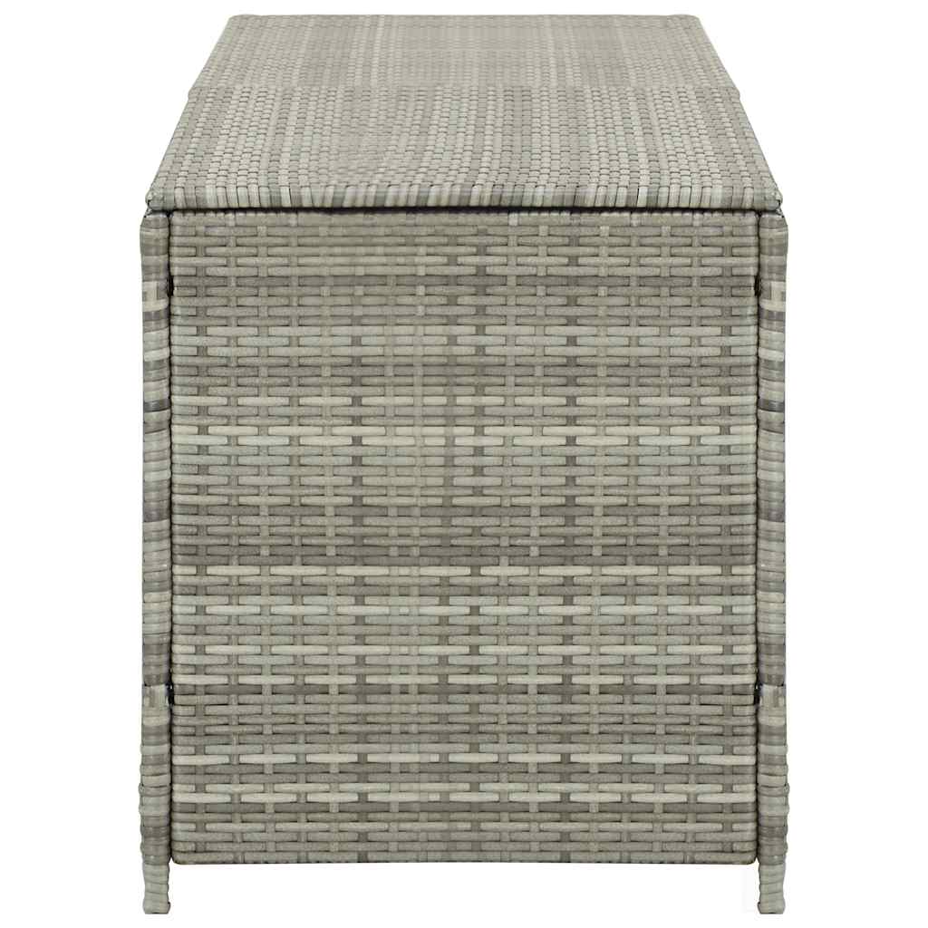 Gartentruhe Schwarz 283L Poly Rattan