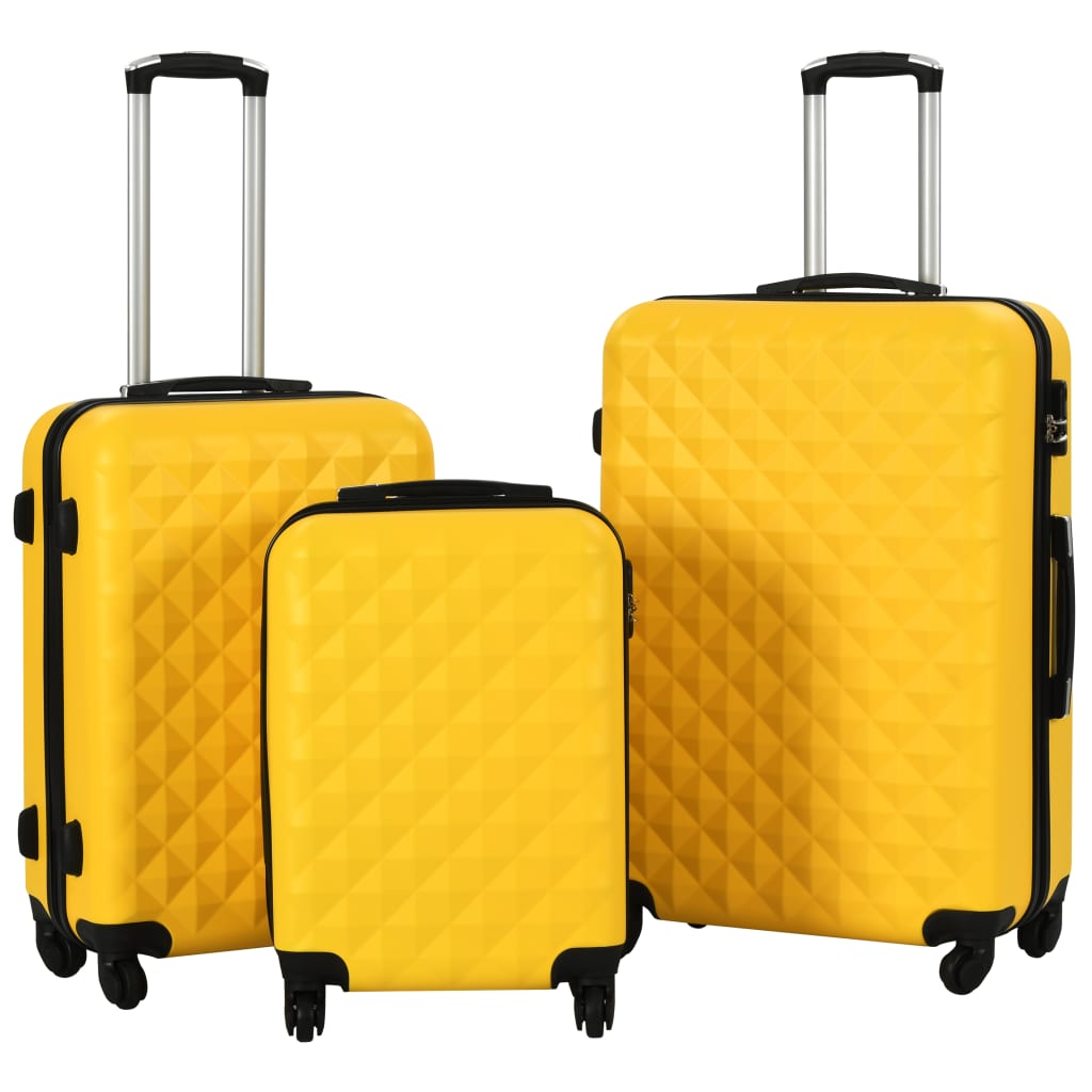 Hartschalen-Trolley-Set 3 Stk. Blau ABS