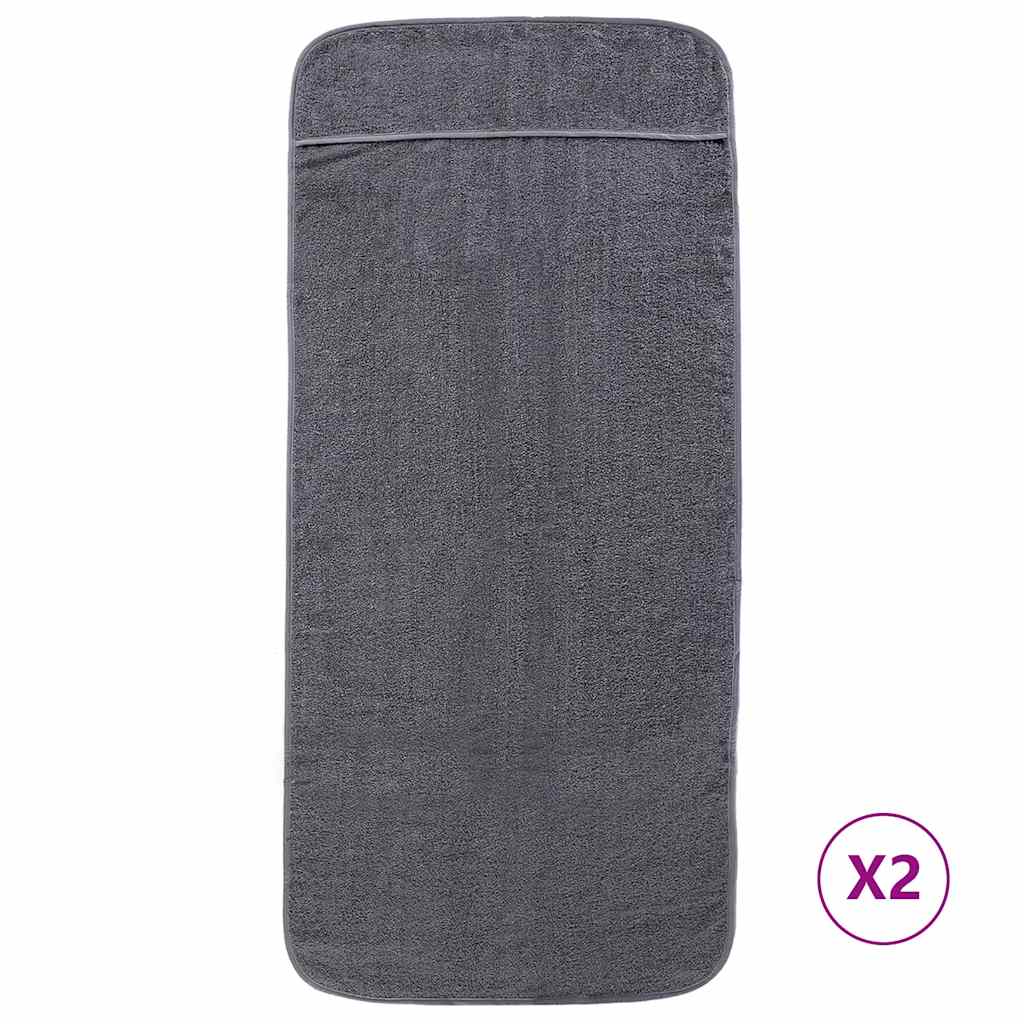 Strandtücher 4 Stk. Weiß 60x135 cm Stoff 400 GSM