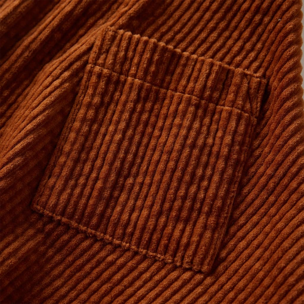 Kinderrock mit Taschen Cord Cognac 116