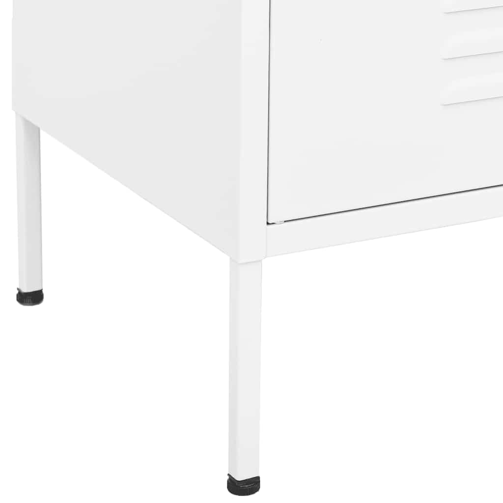 Beistellschrank Olivgrün 80x35x101,5 cm Stahl