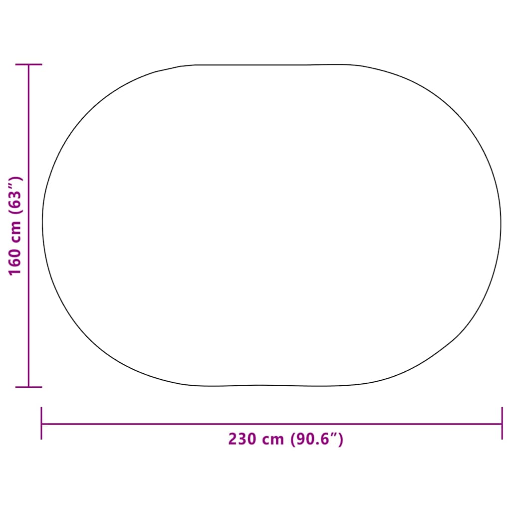 Teppich ZIZUR Braun 170 x 120 cm Polypropylen