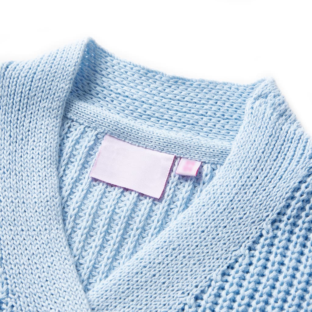Kinder-Strickjacke Blau 116