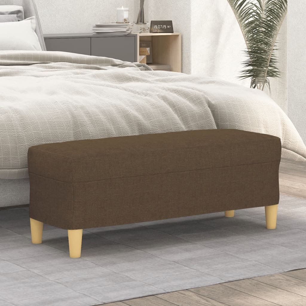 Sitzbank Hellgrau 70x35x41 cm Stoff