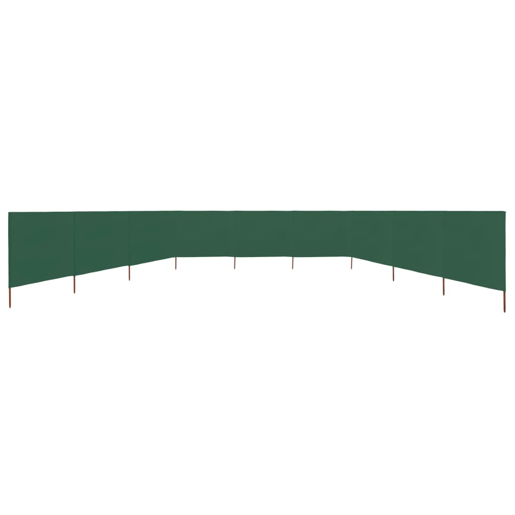 3-teiliges Windschutzgewebe 400 x 120 cm Weiß