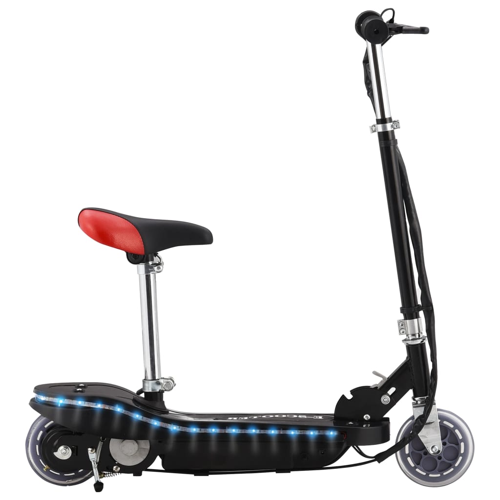 E-Scooter mit LED 120 W Schwarz