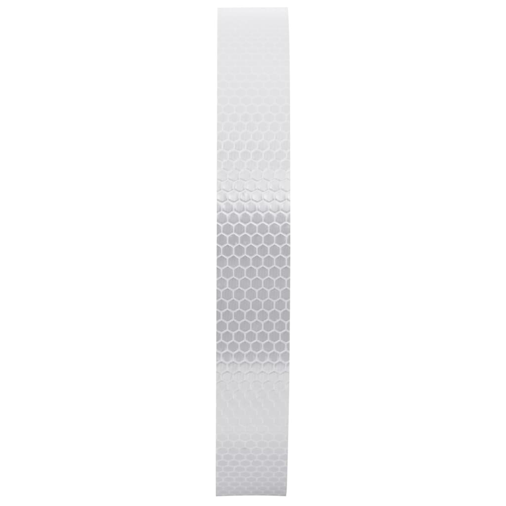 Reflektorband Weiß 2,5 cmx20 m PVC