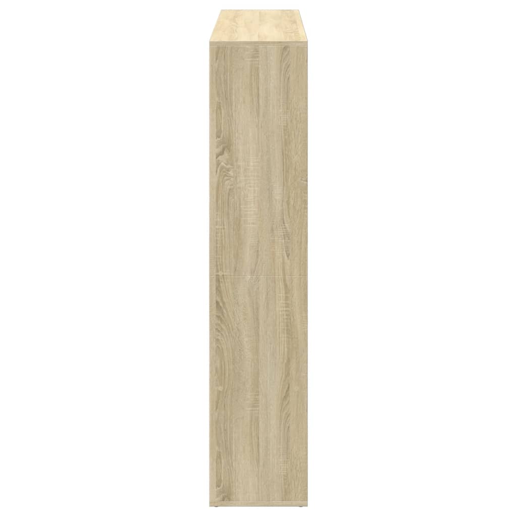 Bücherregal Weiß 137,5x29x137,5 cm Holzwerkstoff