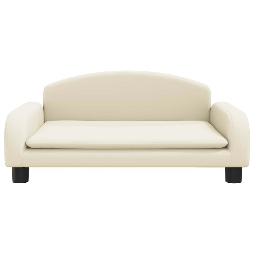 Kindersofa Schwarz 70x45x30 cm Kunstleder