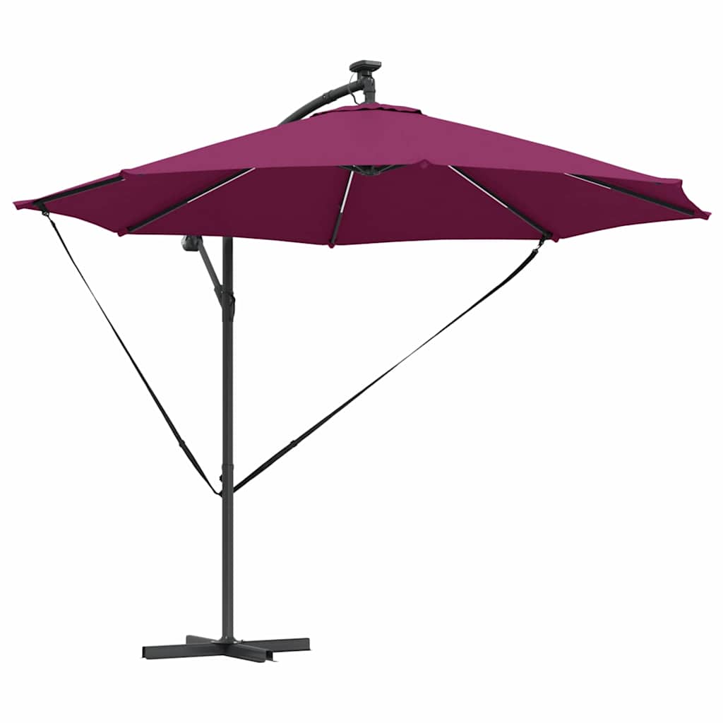 Sonnenschirm Sand 294 x 294 x 248 cm Polyester und Aluminium