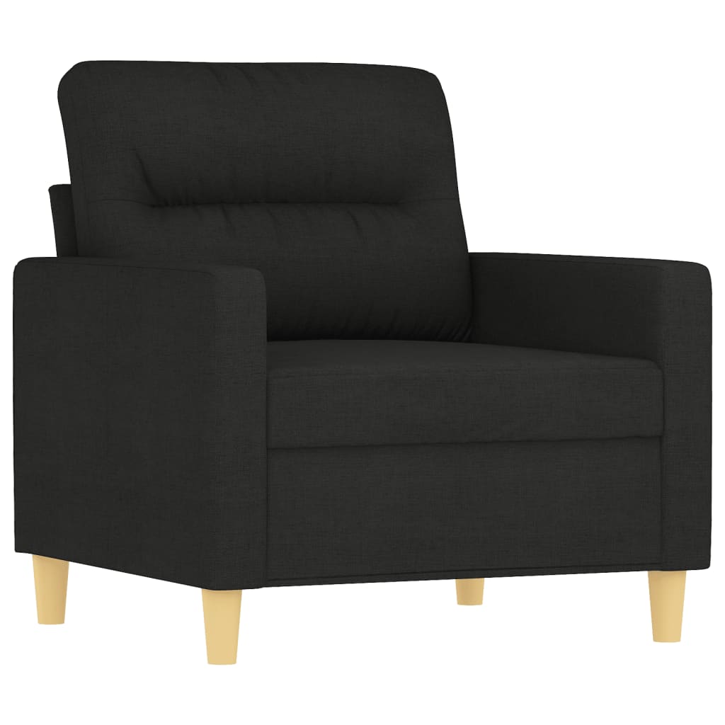 4-tlg. Sofagarnitur mit Kissen Taupe Stoff