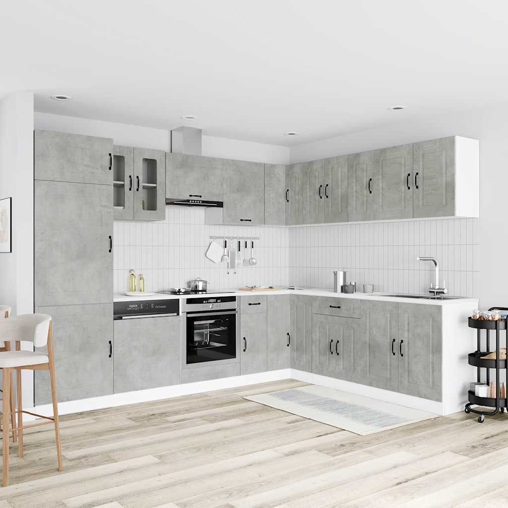 14-tlg. Küchenschrank-Set Kalmar Weiß Holzwerkstoff