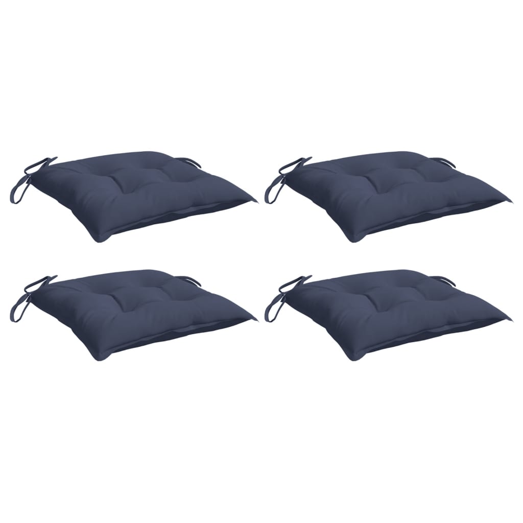 Stuhlkissen 4 Stk. Hellblau 40x40x7 cm Oxford-Gewebe