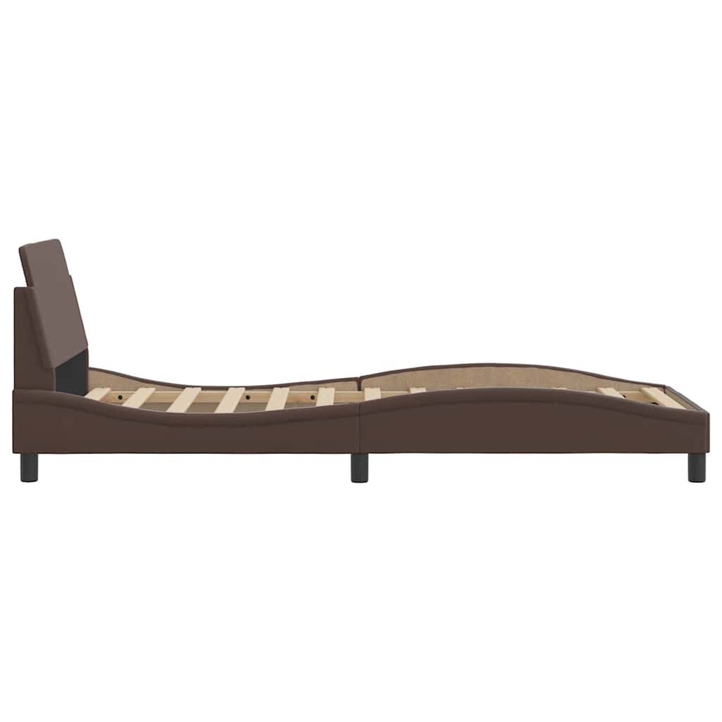 Bettgestell "Dover" Schwarz 80x200 cm Kunstleder