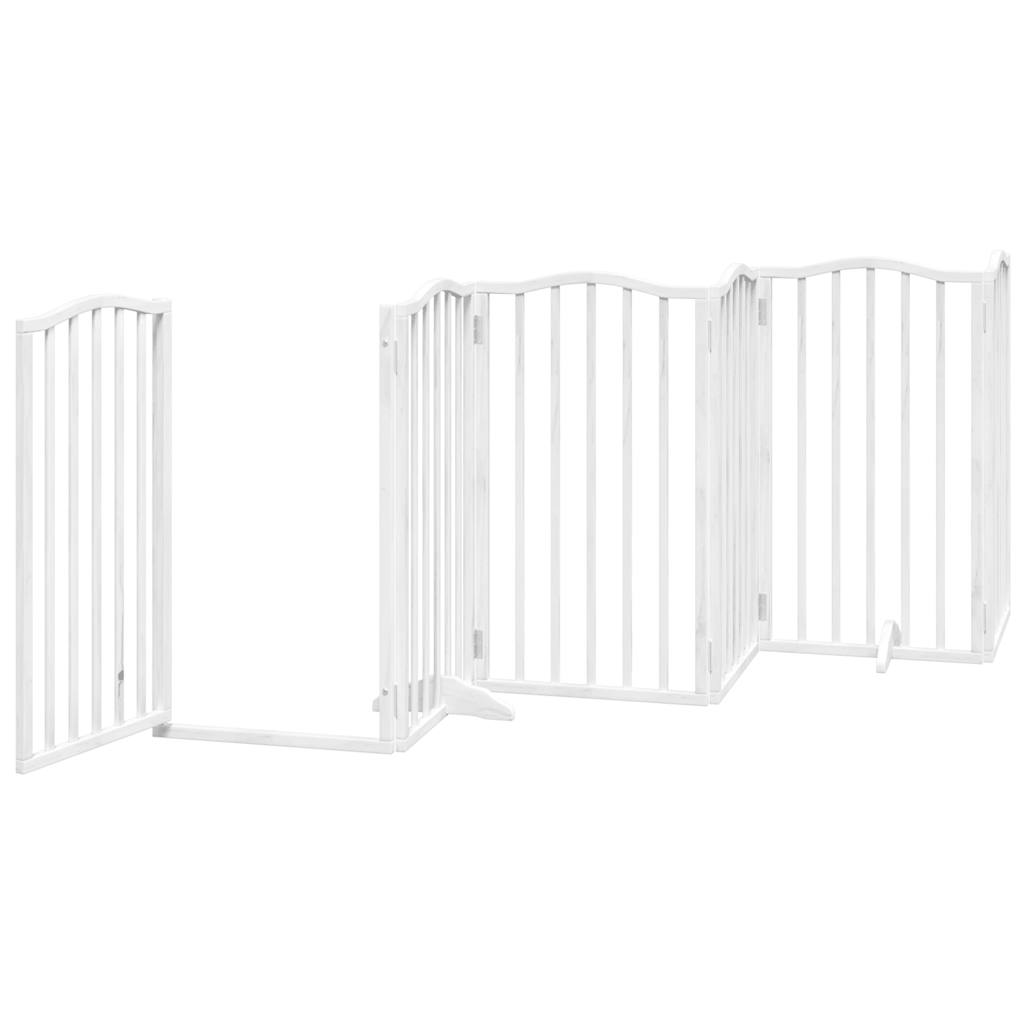 3-tlg. Hundetor Faltbar 150 cm Pappelholz