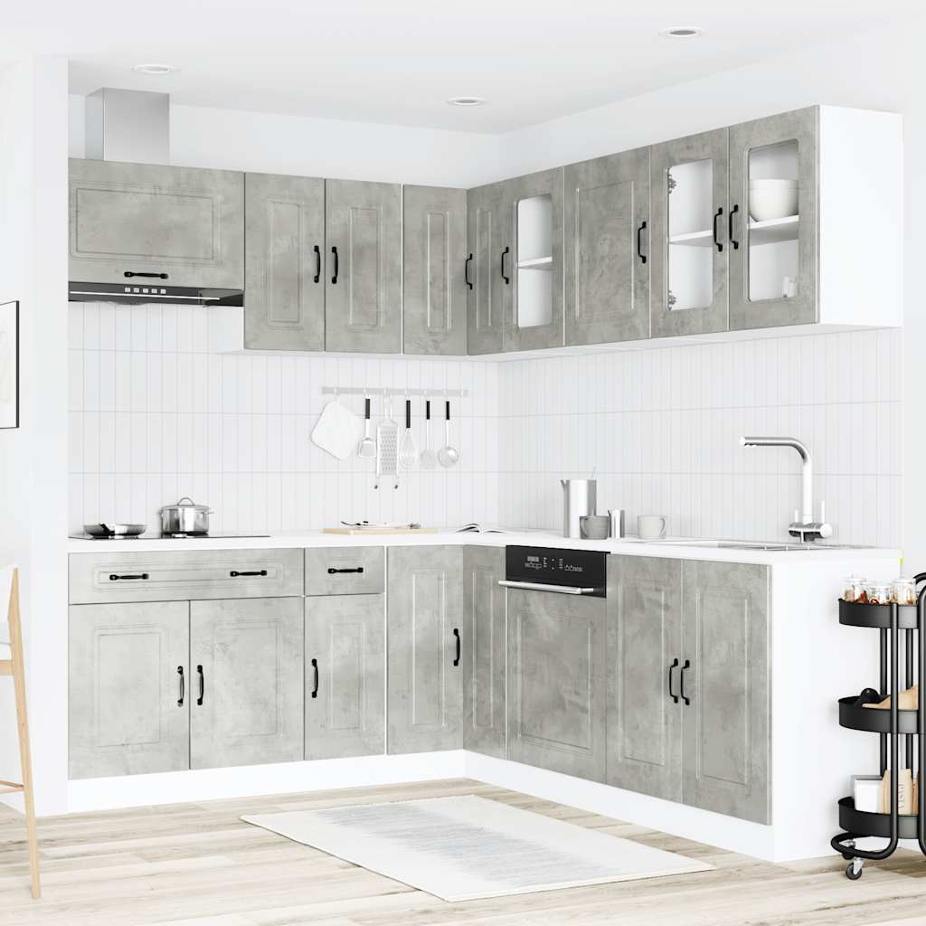 11-tlg. Küchenschrank-Set Kalmar Weiß Holzwerkstoff