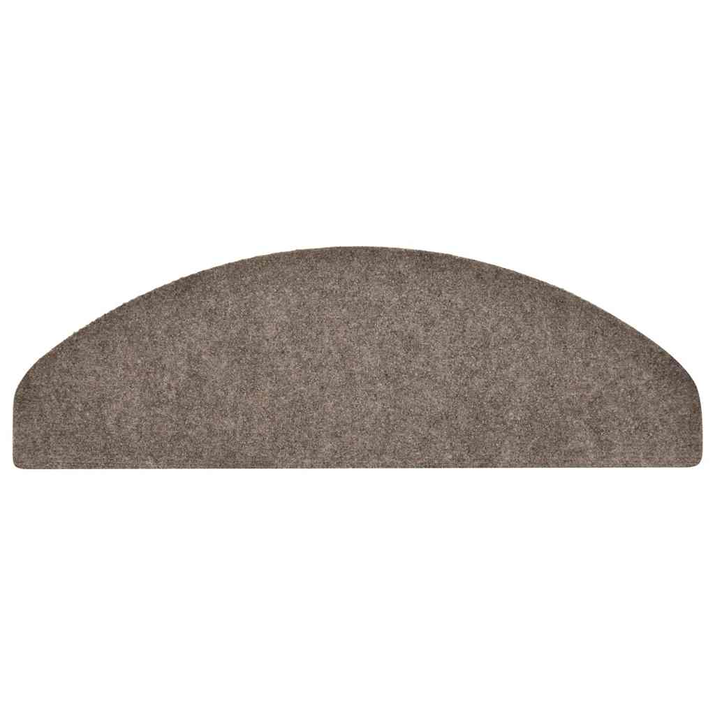Stufenmatten Selbstklebend 15 Stk. 56x17x3 cm Hellbraun Halbrund