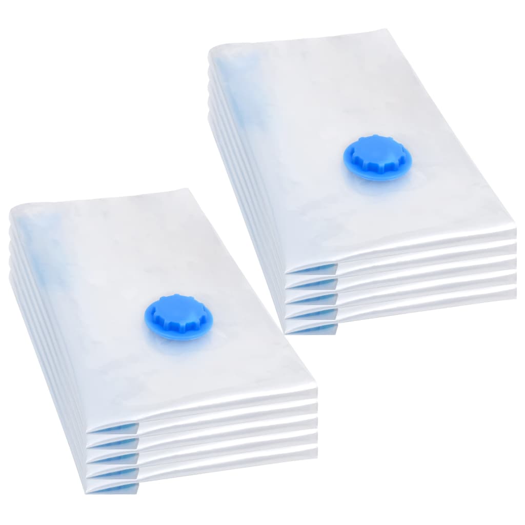 Aufbewahrungstaschen 5 pcs Transparent und Blau 70 x 50 cm