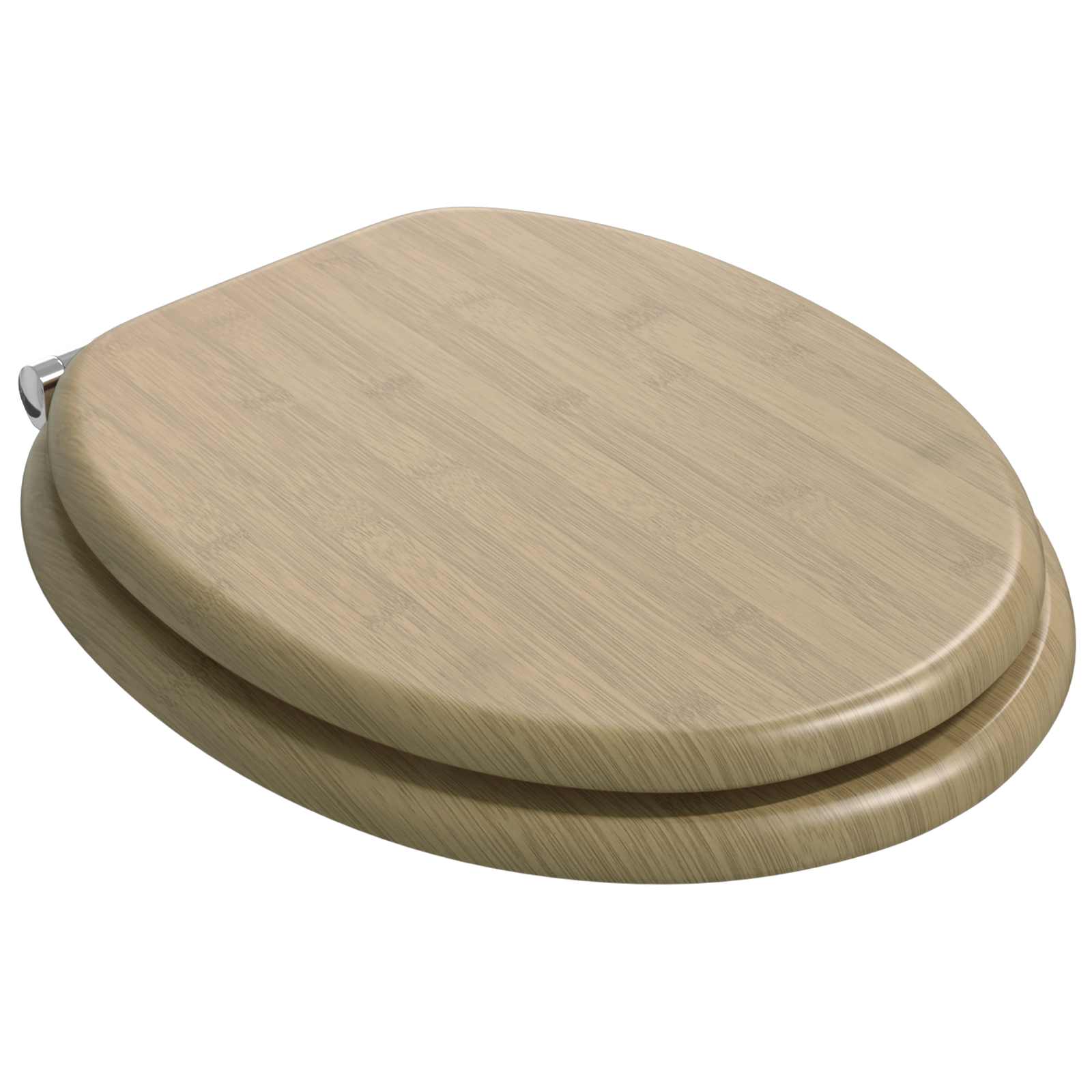Toilettensitz MDF Deckel Schlichtes Design Weiß