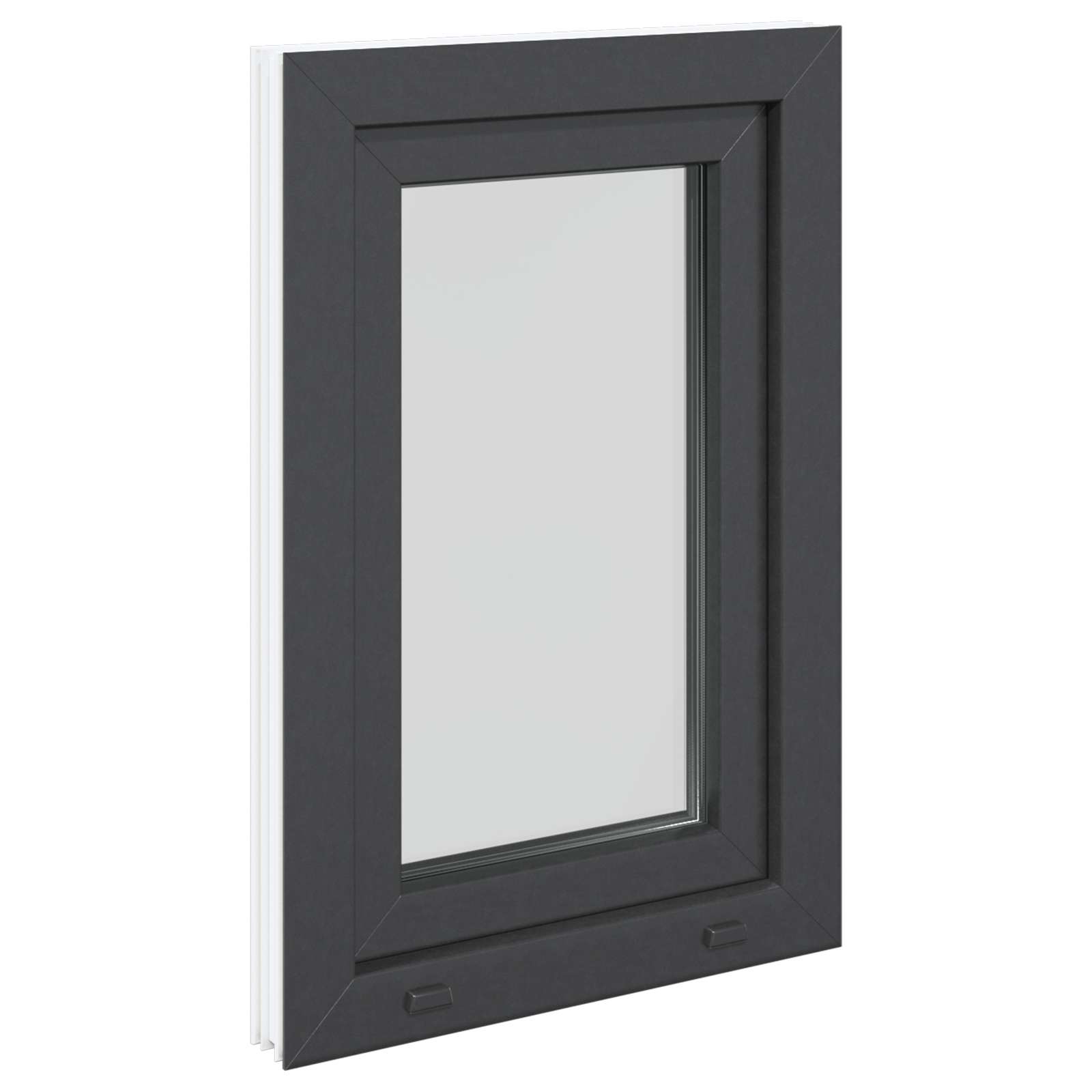 Kellerfenster RISOR 50 x 50 cm PVC und Glas Weiß