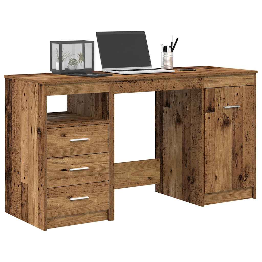 Schreibtisch Weiß 140x50x76 cm Holzwerkstoff