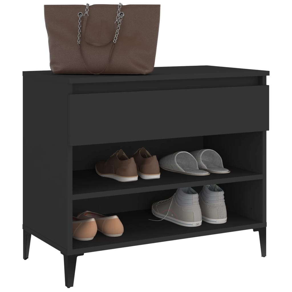 Schuhregal Weiß 70x36x60 cm Holzwerkstoff