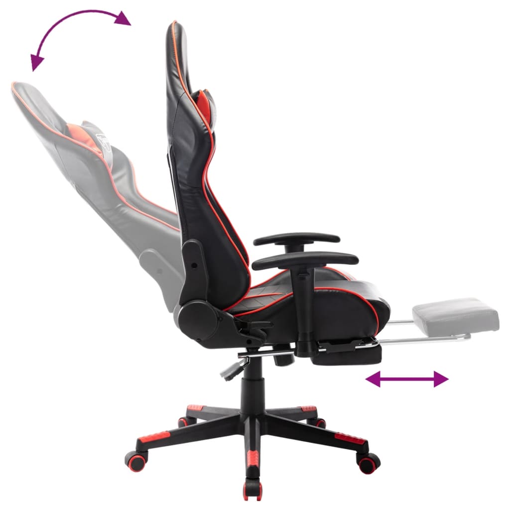 Gaming-Stuhl Schwarz und Blau Kunstleder