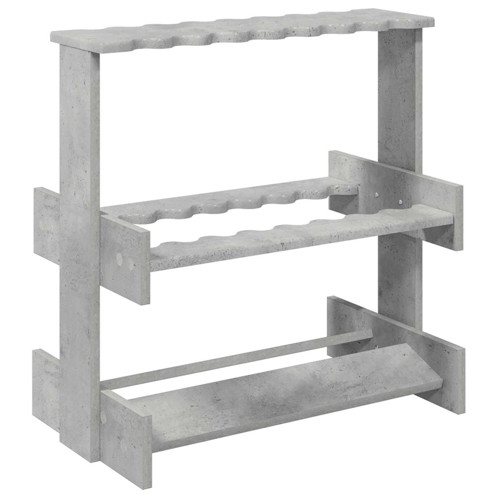 Billardqueue-Ständer Holzwerkstoff 60 x 35 x 60 cm Weiß