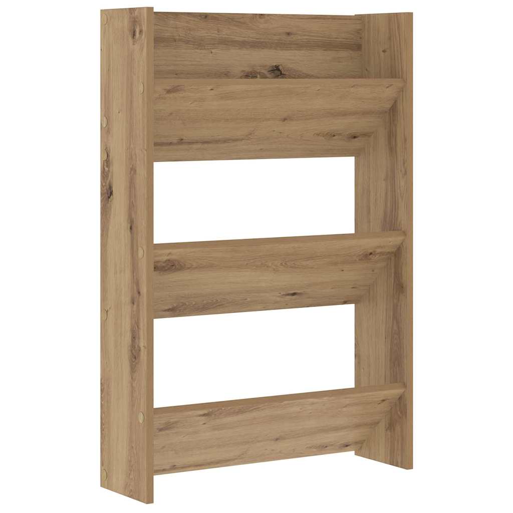 Wand-Schuhschränke 4 Stk. Weiß 60x18x60 cm Holzwerkstoff