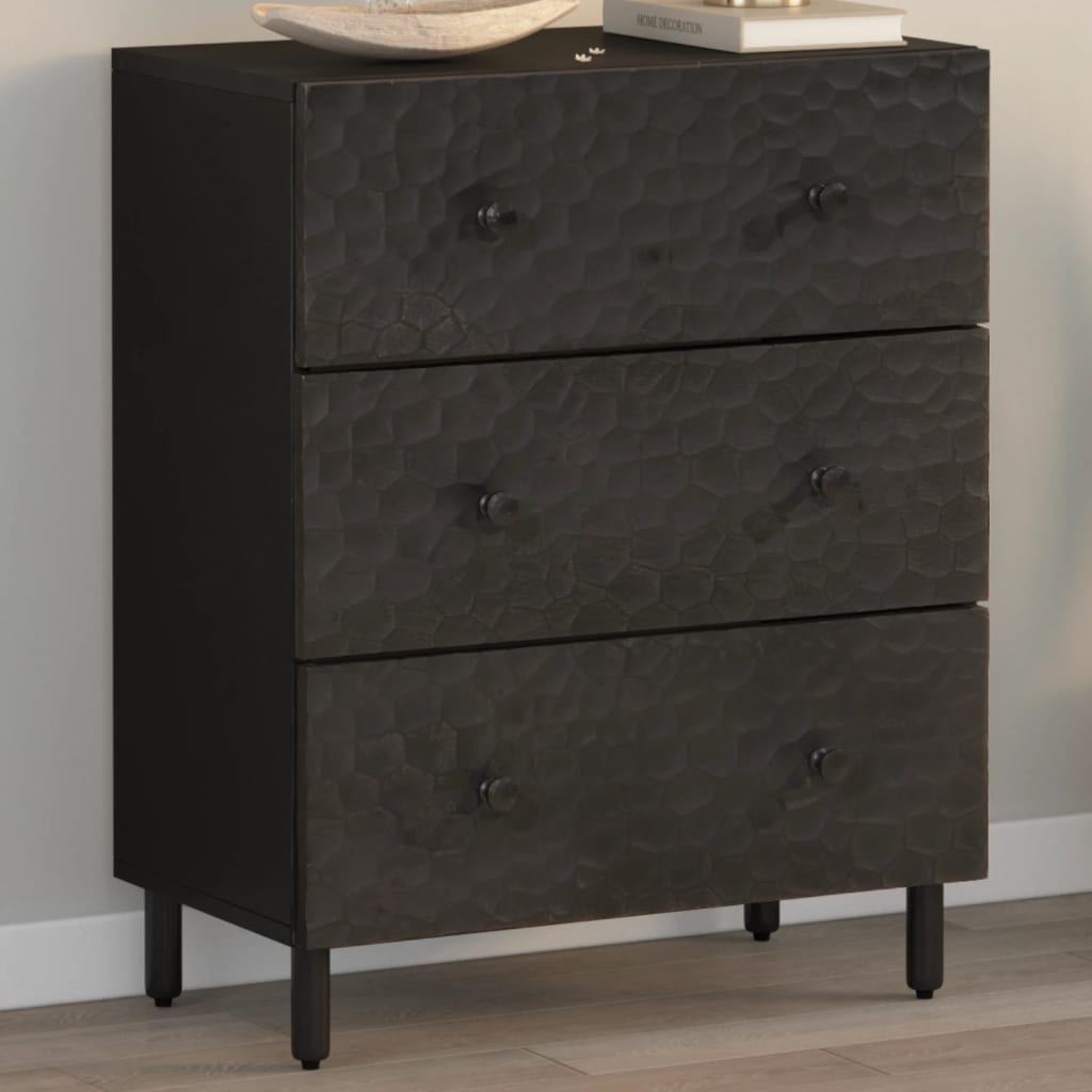 Beistellschrank 60x33x75 cm Massivholz Akazie