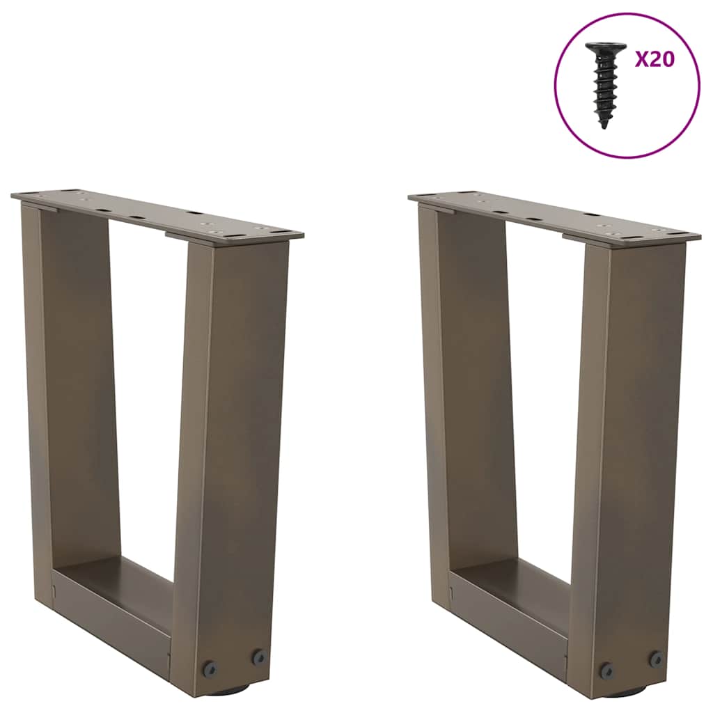 Couchtischbeine V-Form 2 Stück Schwarz 30x(30-31,3) cm Stahl