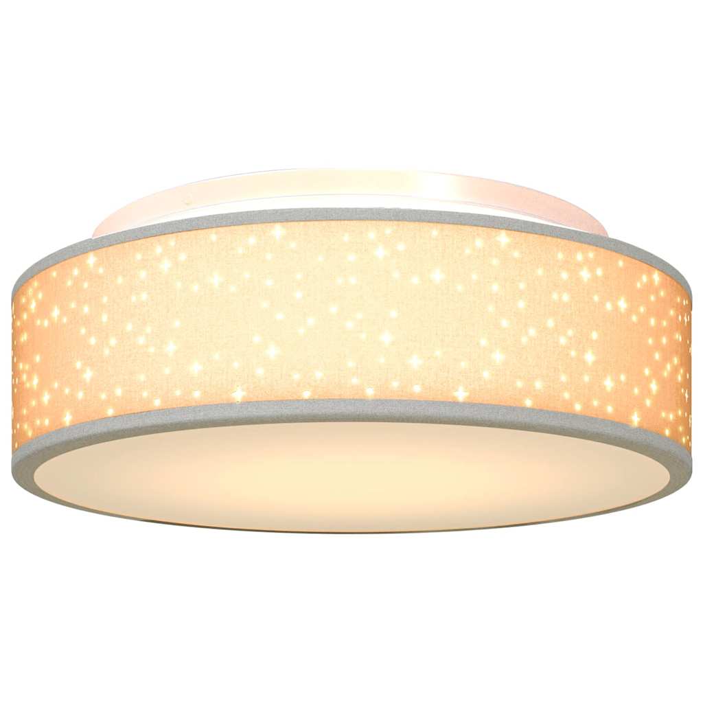 Deckenlampe mit Strahlern Schwarz 30 x 30 x 13,5 cm Stoff