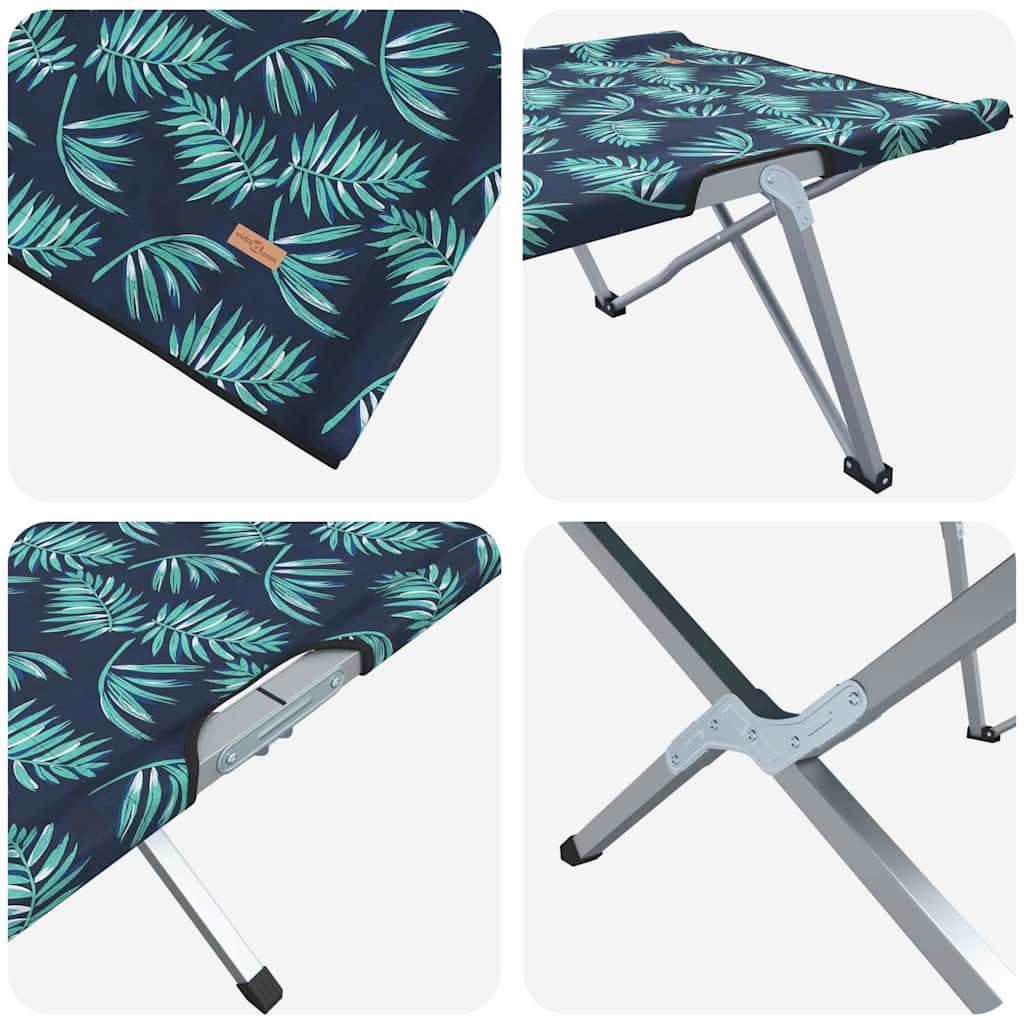 Klapp Schlafbett fürs Camping Blau 194 x 62,5 x 42,5 cm