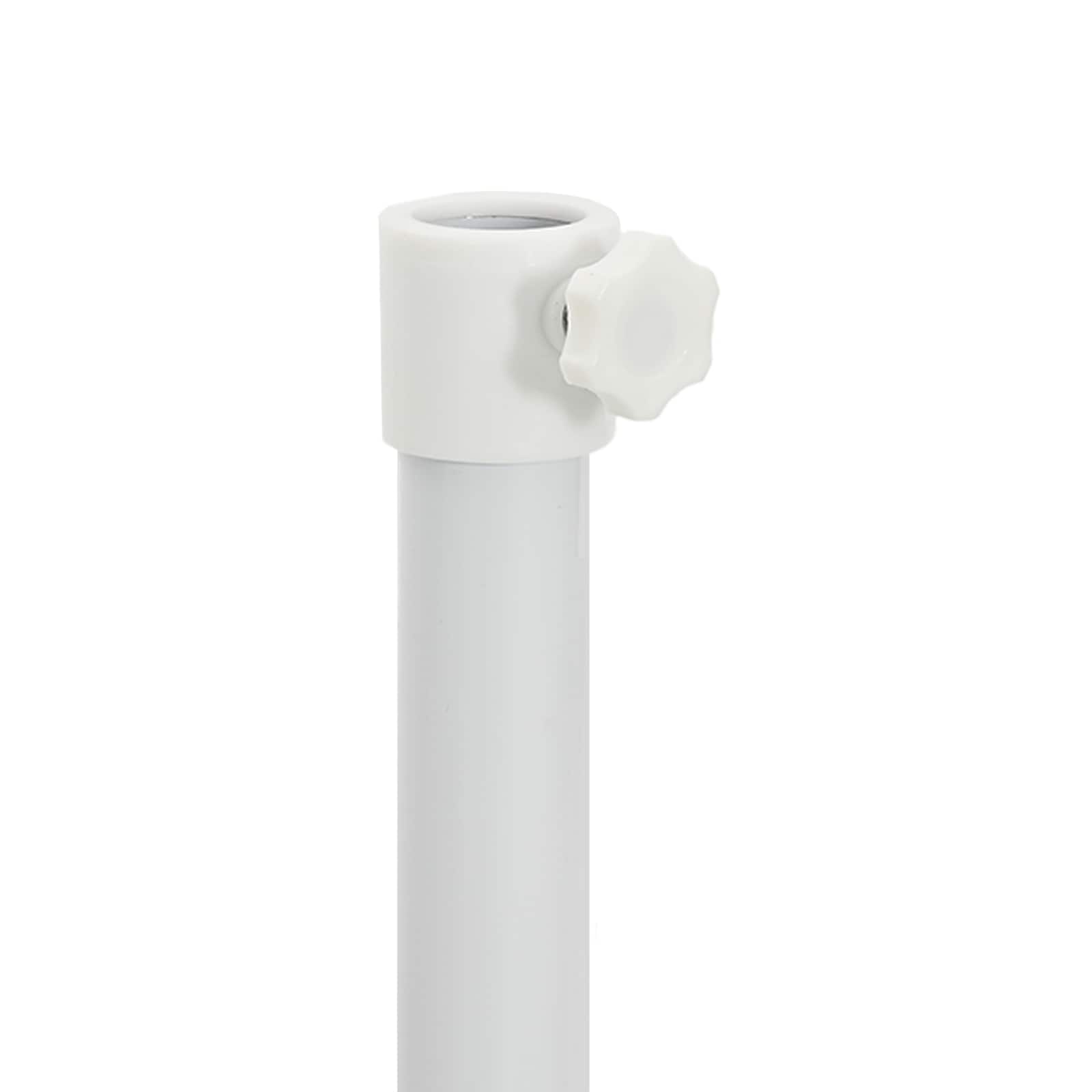 Sonnenschirmständer Weiß Stahl für 25-32 mm Mast